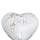 Porselein Urn hart wit met gouden ader - 5 LITER