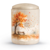 919_10 Houten urn met boom ( inhoud 3.5 kilo)