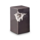 Keramische urn zwart & grijs ( 1.5 liter)