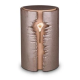 Keramische urn bruin met ledlicht ( 3.8 liter)