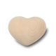 Grote Hart Urn Naturel, Glad (3 liter)