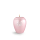 Dierenurn met Swarovski dierenpoot en waxinelichthouder – roze