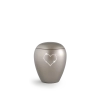 65-500-579 Urn met Swarovski hart licht grijs - in twee maten