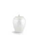 Dierenurn met Swarovski dierenpoot en waxinelichthouder –  wit