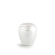 Urn met Swarovski hart wit - in diverse maten