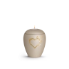 Keramische dieren urn Champagne Waxinelicht met gouden pootjes - ( 0.5 liter)
