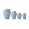 Ds lb Keramische dierenurn Licht blauw - in 4 diverse maten