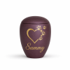 berry _ sammy Keramische dierenurn Blauw met goudkleurige pootjes - in 3 diverse maten