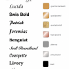 lettertype en kleur