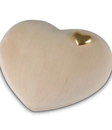 Grote Hart Urn met hartje (3 liter)